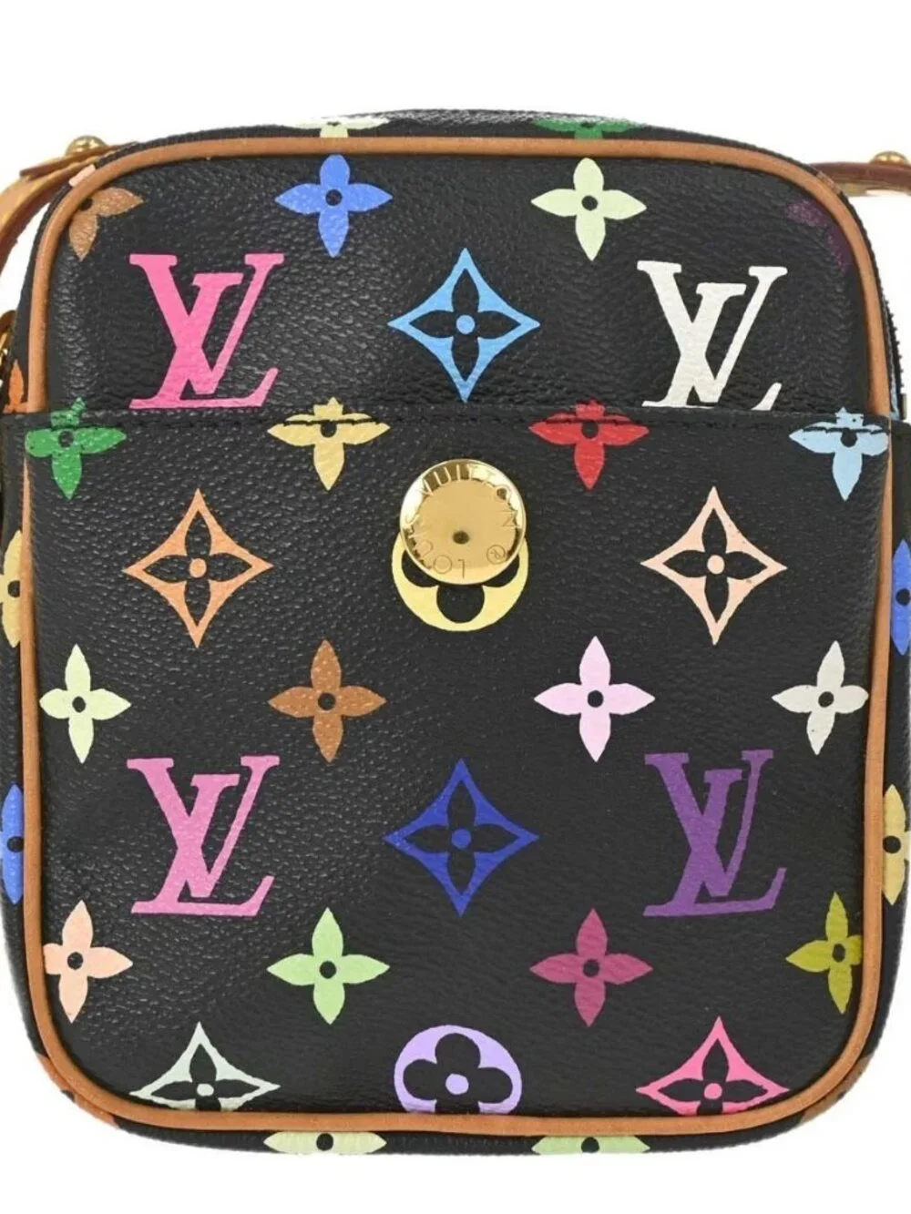 Louis Vuitton Black Monogram Multicolor Rift Shoulder Bag M40056 TH0075 188899